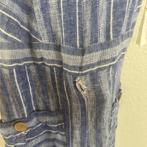 Indigo Rein Blue Jumpsuit with Wide Legs and Tie Belt - Picture 9 of 9